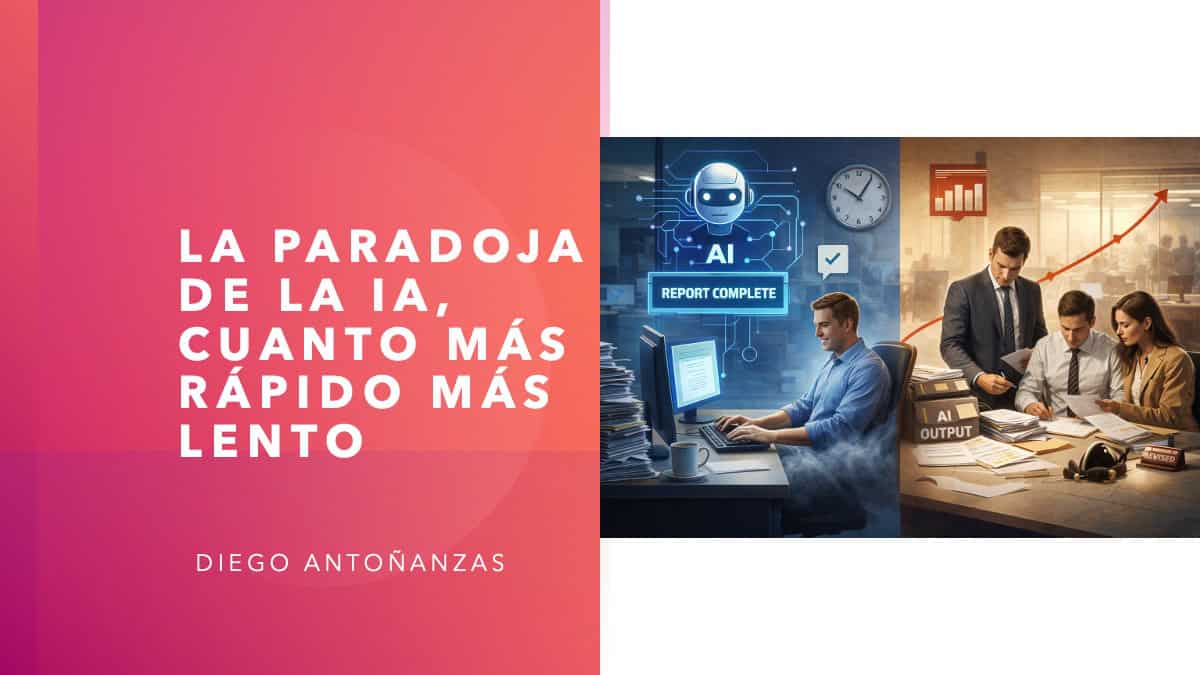 paradoja silenciosa de la IA , cuanto más rápidos más lentos